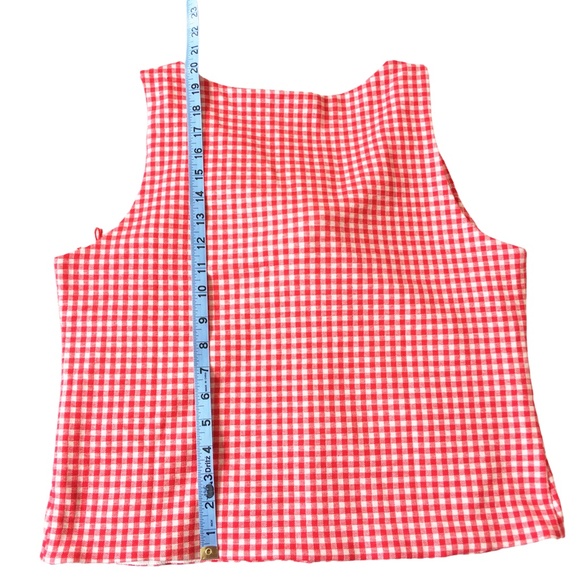 Anthropologie Eva Franco Gingham Bow Top Women's XL - Picture 10 of 16